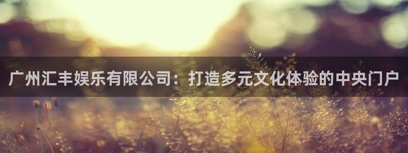 门徒娱乐.ccm：广州汇丰娱乐有限公司：打造多元文化体验的中央门户