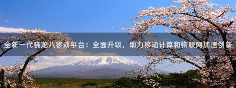 门徒娱乐账号注册：全新一代骁龙八移动平台：全面升级，助力移动计算和物联网加速创新